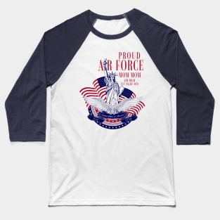 Proud Air Force-Airman Mom Mom Baseball T-Shirt